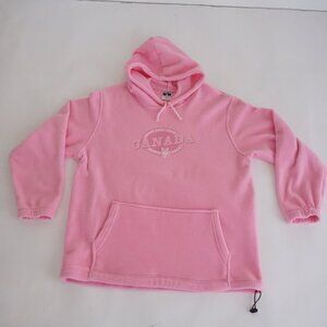 Vintage Cityscape Canada Pink Great Wolf Lodge Crest Graphic Pullover Hoodie XL